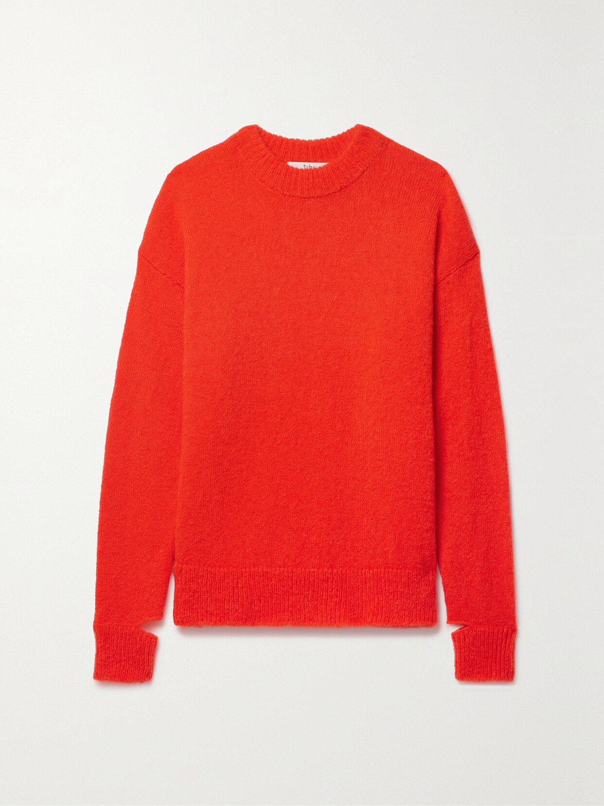 Tibi Mohair-blend Sweater In Red