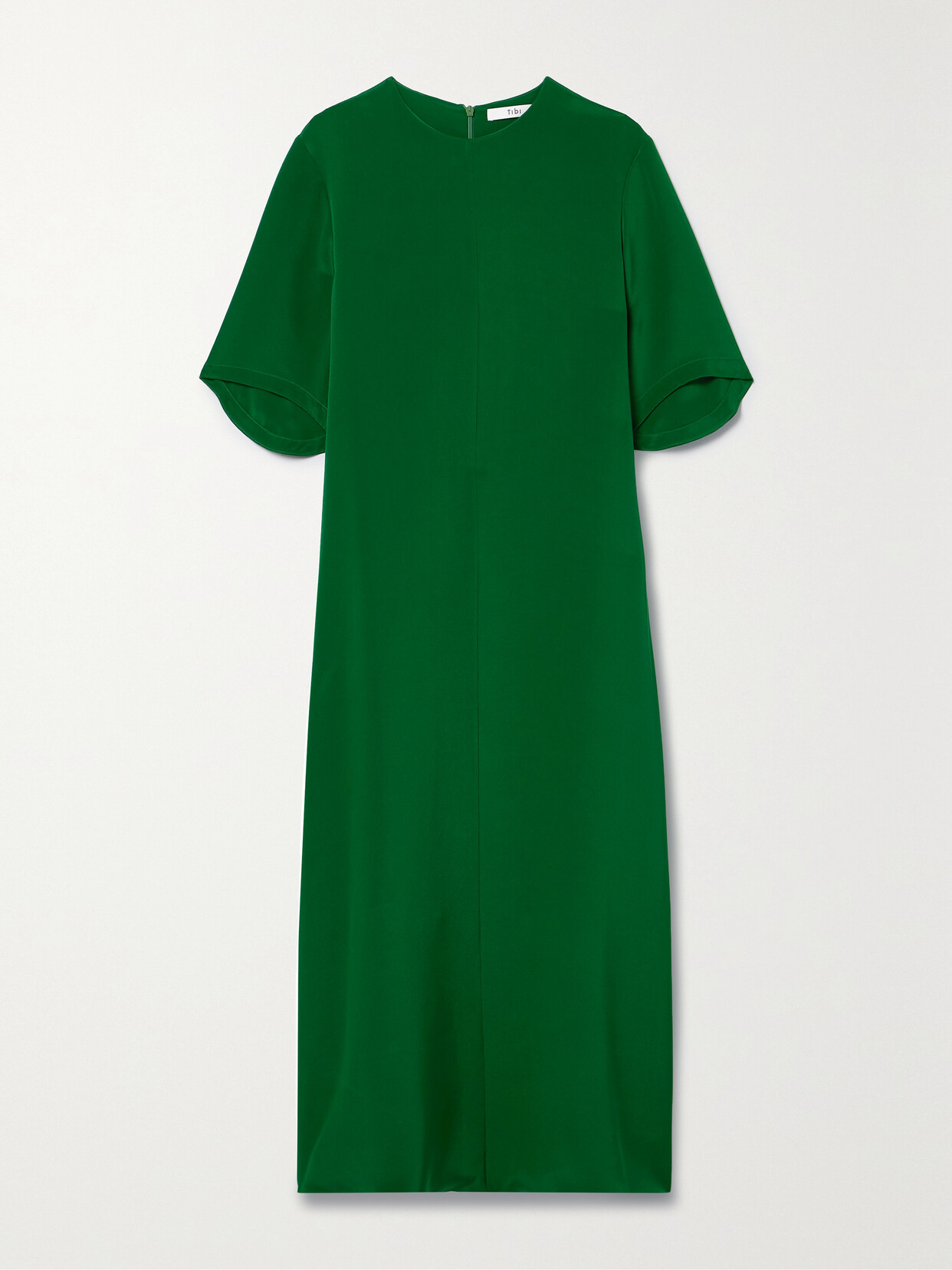 Tibi - Silk Midi Dress - Green