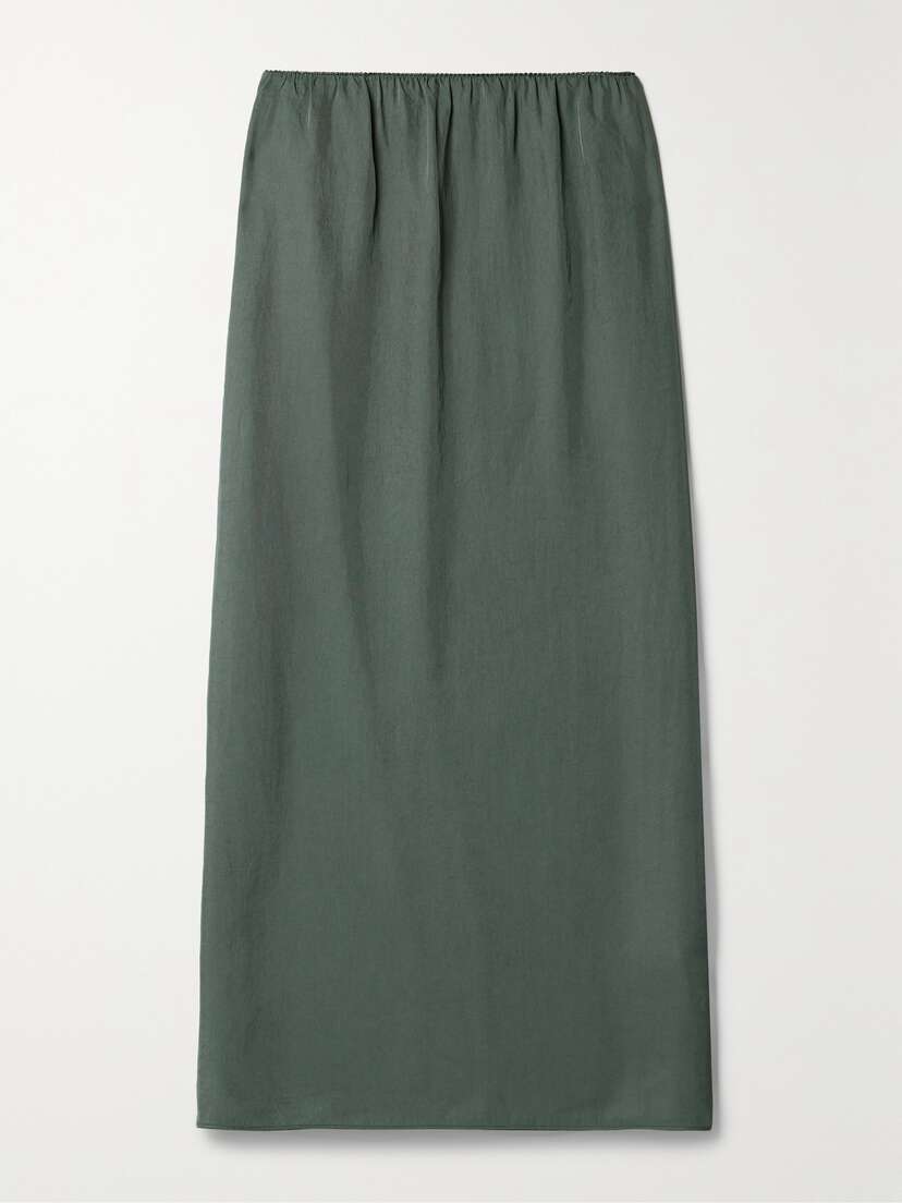 Tibi Twill Midi Skirt