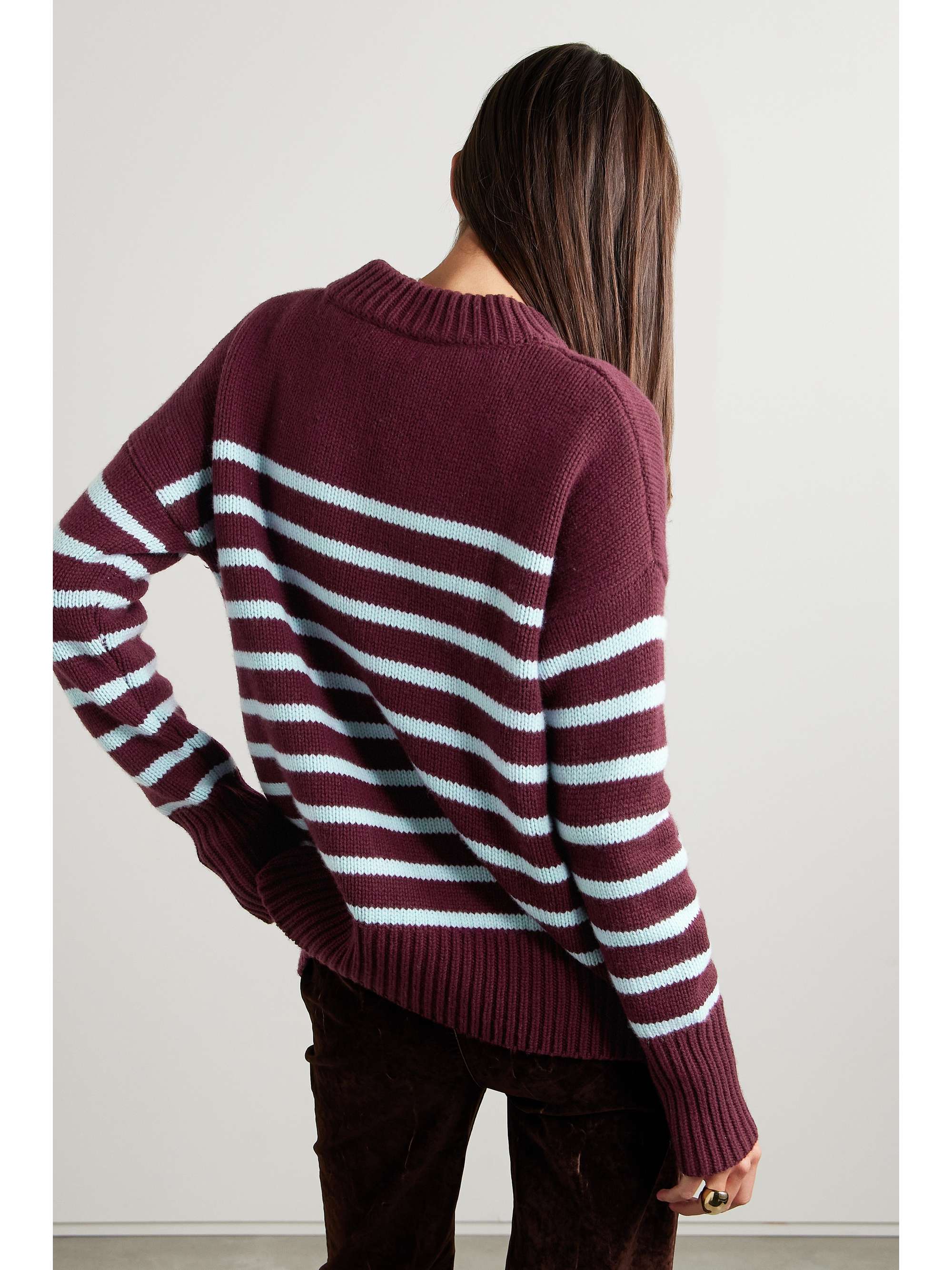 LA LIGNE Marin striped wool and cashmere-blend sweater
