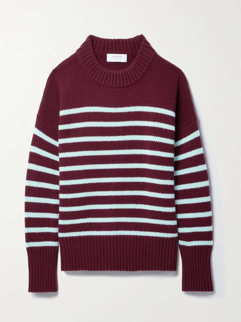 La Ligne Marin Striped Wool And Cashmere-blend Sweater