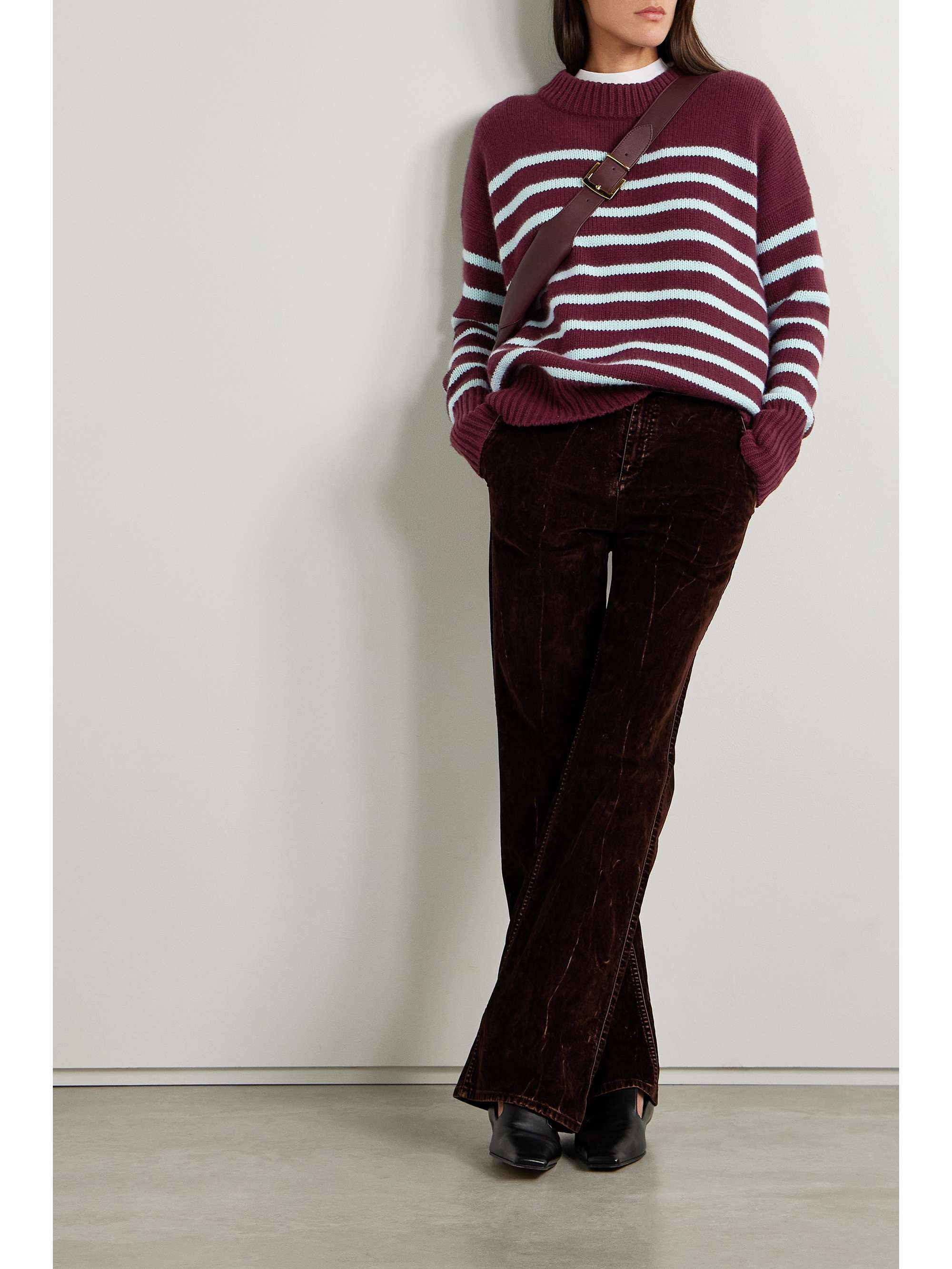 LA LIGNE Marin striped wool and cashmere-blend sweater