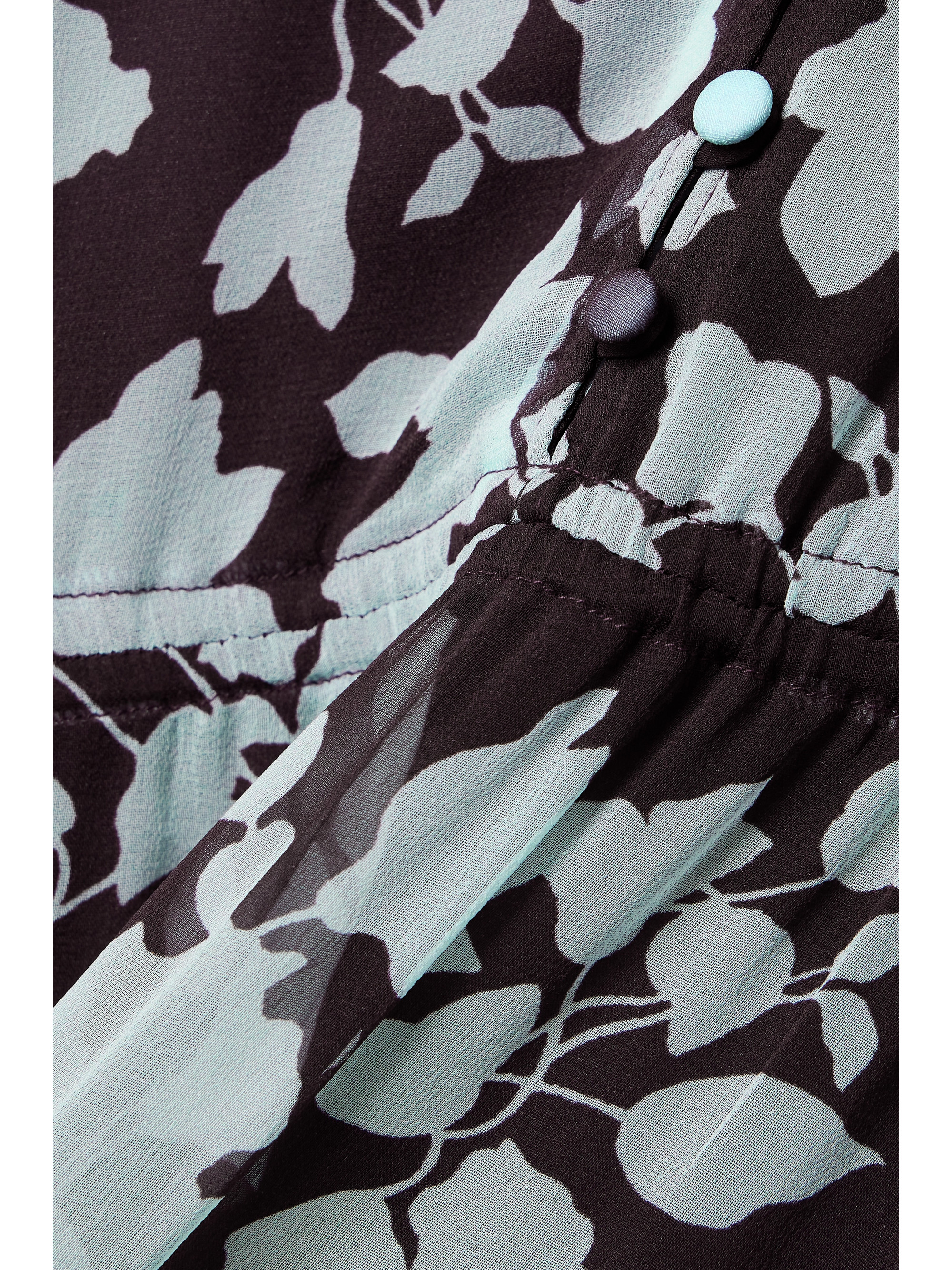 La Ligne Aleksandra floral-print silk-chiffon midi dress