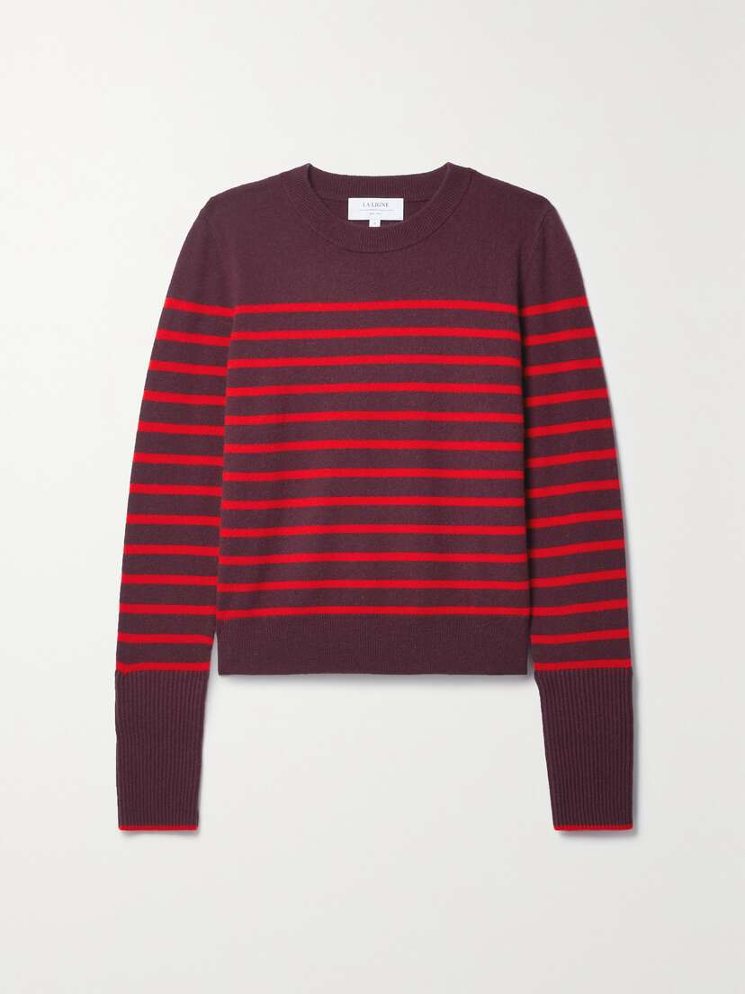 La Ligne Lean Lines Striped Cashmere Sweater -  - x large