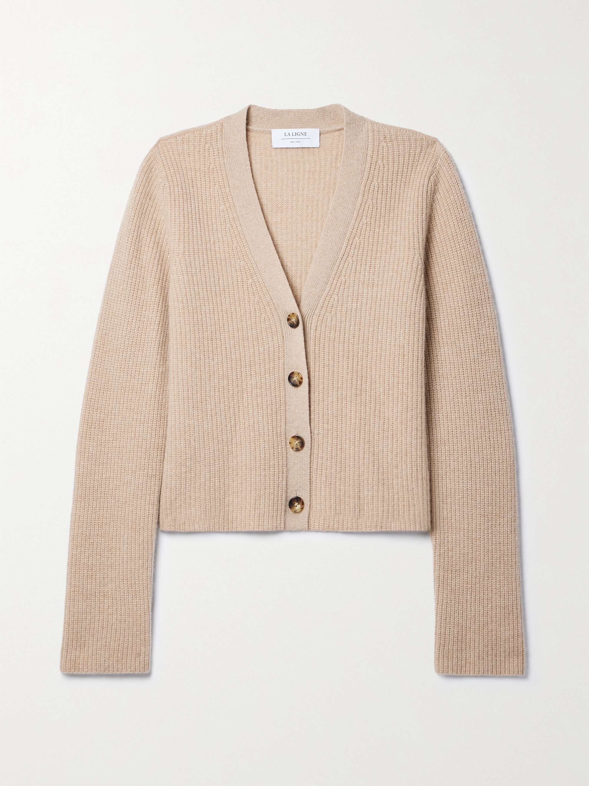 LA LIGNE Mini Toujours ribbed cashmere cardigan | NET-A-PORTER