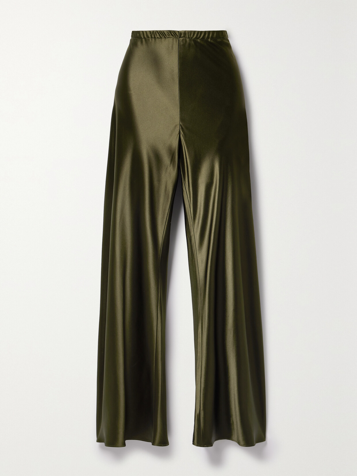 La Ligne Colby Satin Wide-leg Pants