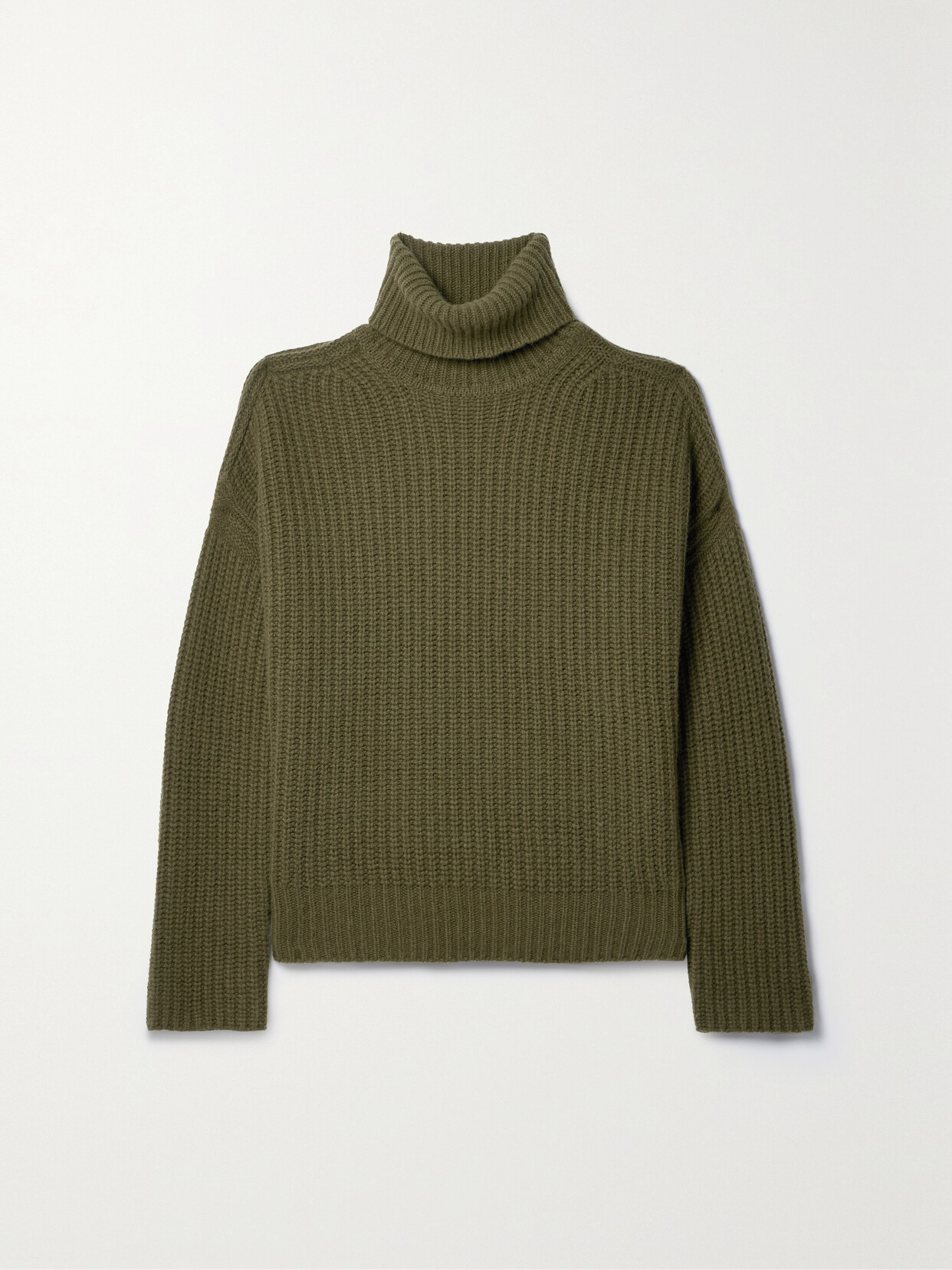 La Ligne Marina Turtleneck Jumper In Olive