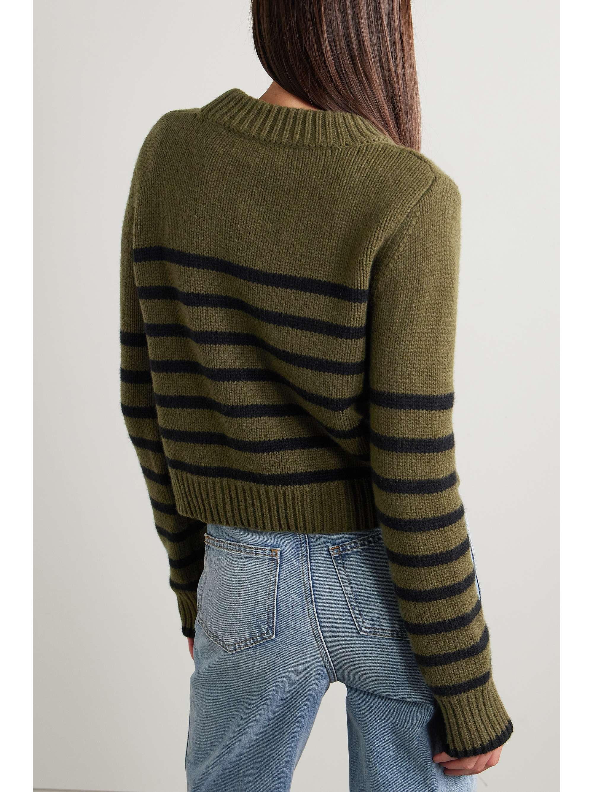 LA LIGNE Mini Marin striped wool and cashmere-blend sweater