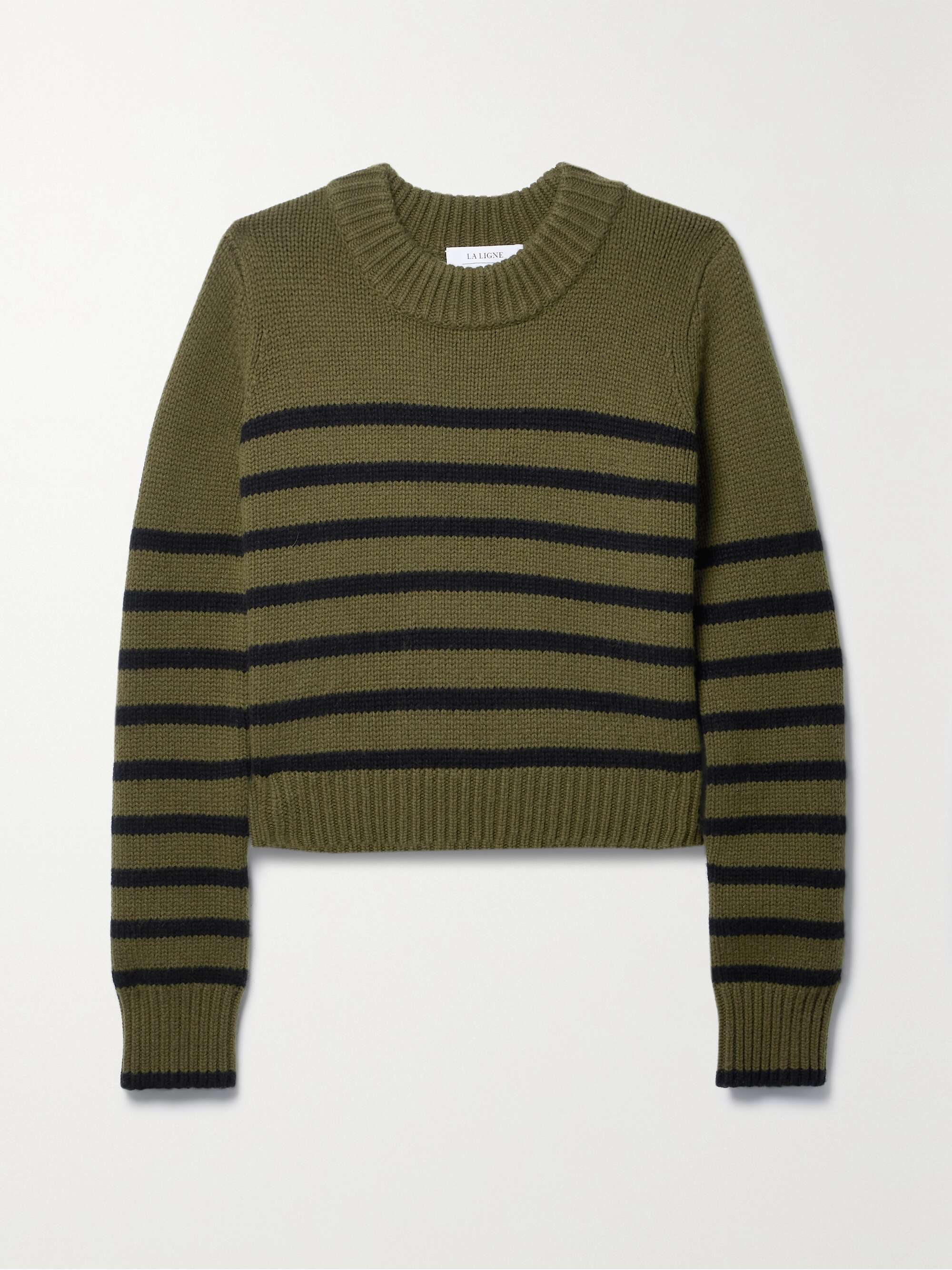 LA LIGNE Mini Marin striped wool and cashmere-blend sweater