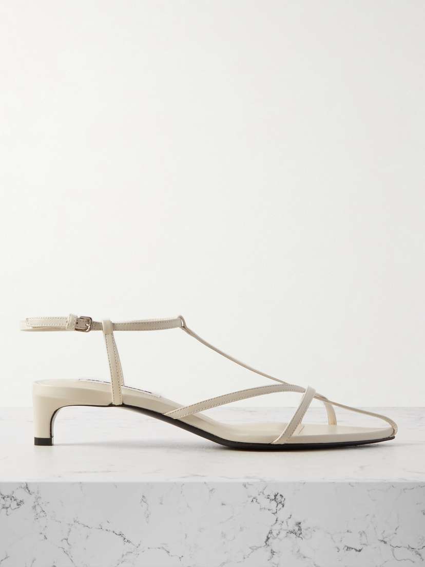 Jil Sander Leather Slingback Sandals
