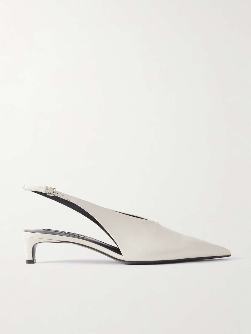 Jil Sander Leather Slingback Pumps