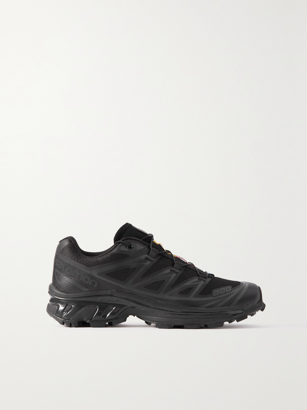 Salomon - Xt-6 Rubber-trimmed Mesh Sneakers - Black