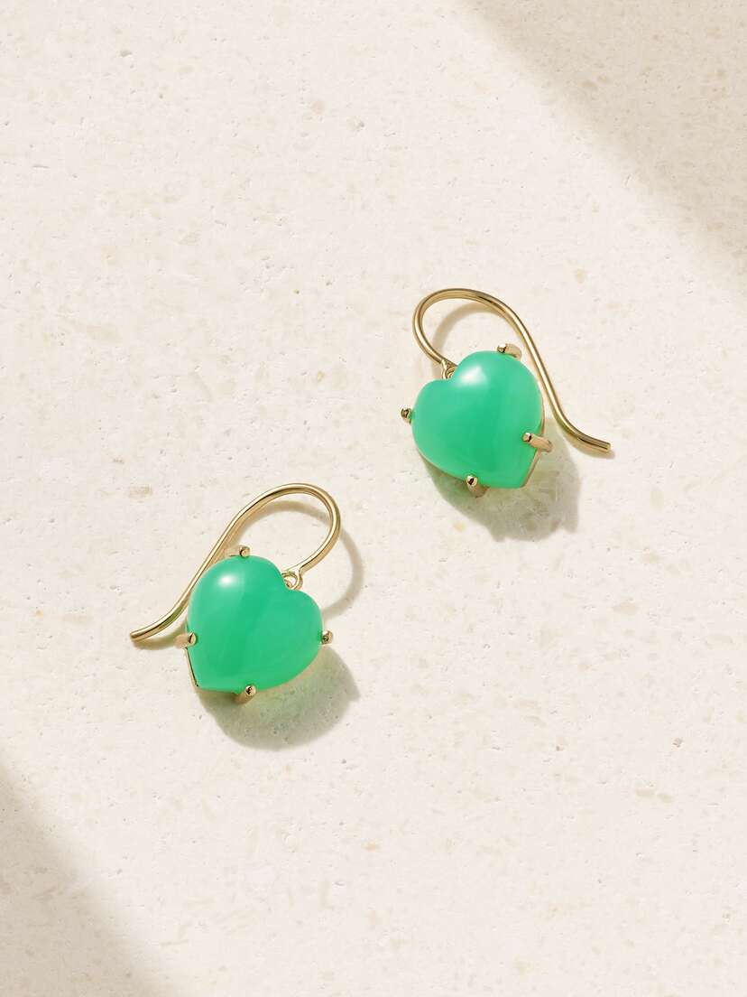Irene Neuwirth Love 18-karat Gold Chrysoprase Earrings