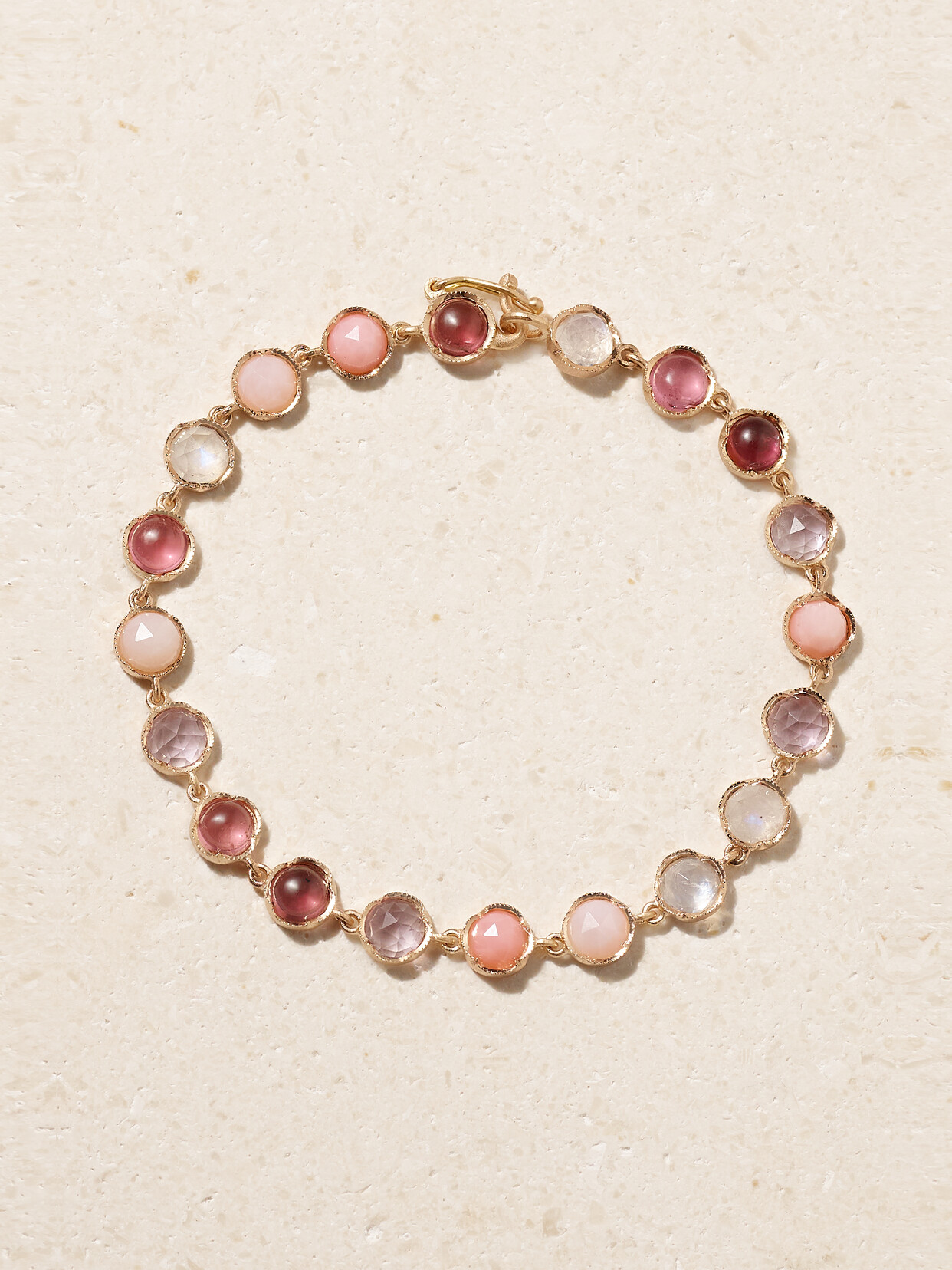 Irene Neuwirth - Classic 18-karat Rose Gold Multi-stone Bracelet - Pink