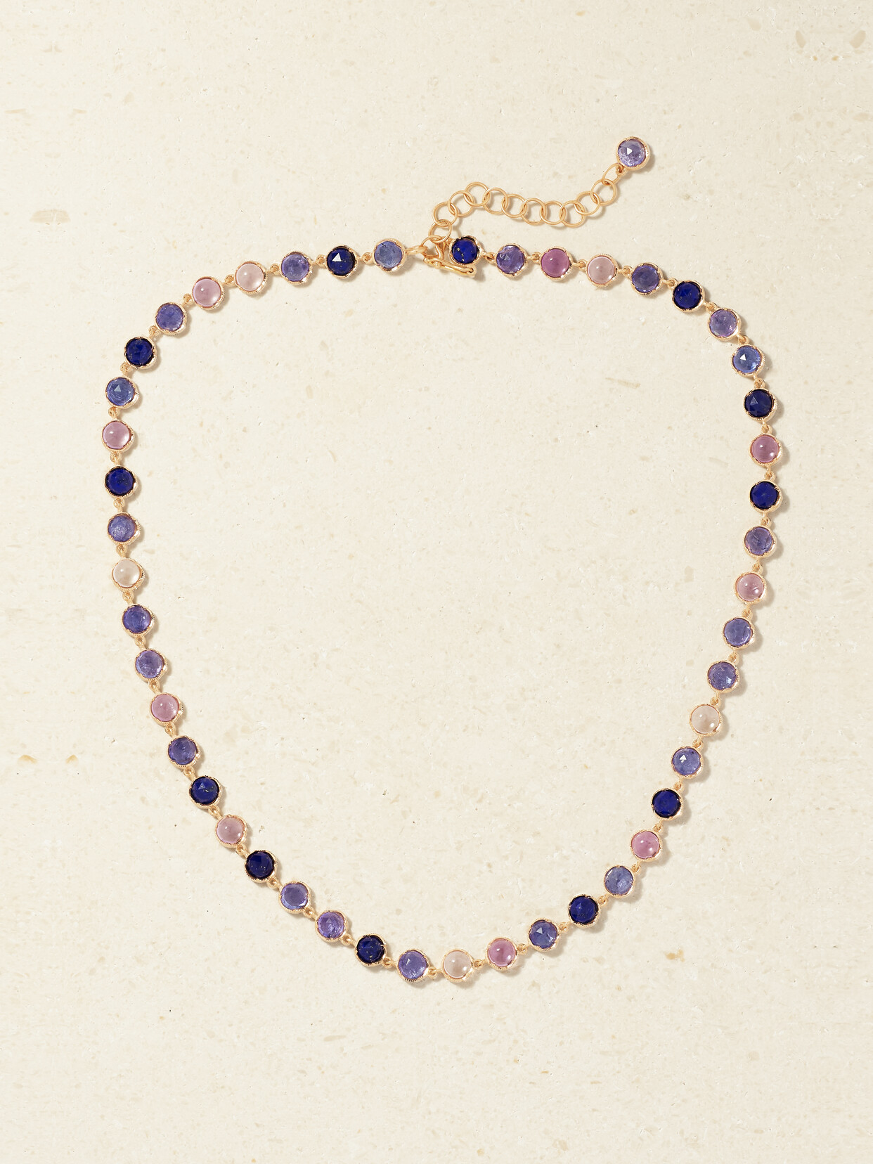 Irene Neuwirth - Classic 18-karat Rose Gold Multi-stone Necklace - Purple