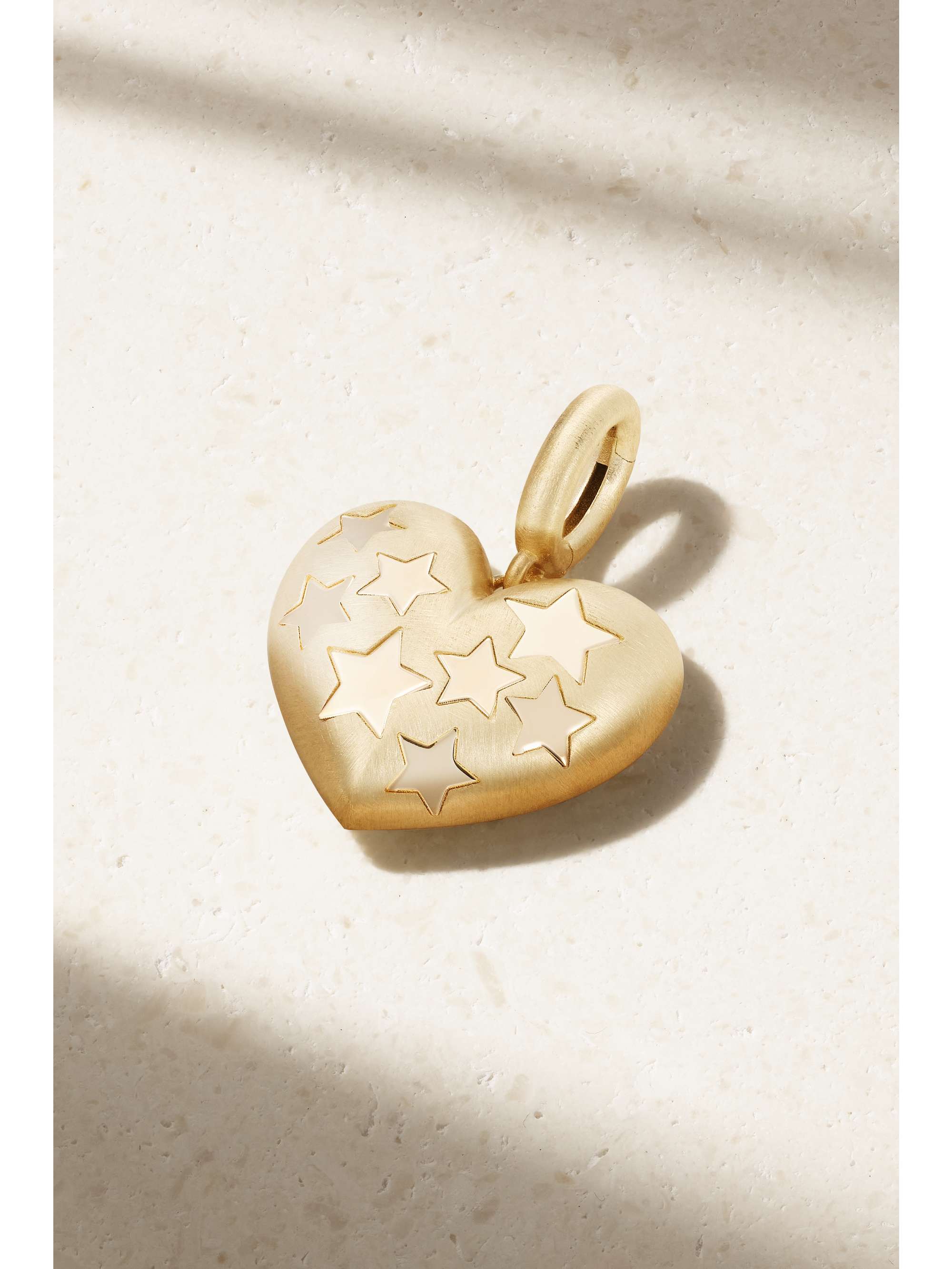 LAUREN RUBINSKI Small Heart 14 karat gold pendant NET A PORTER