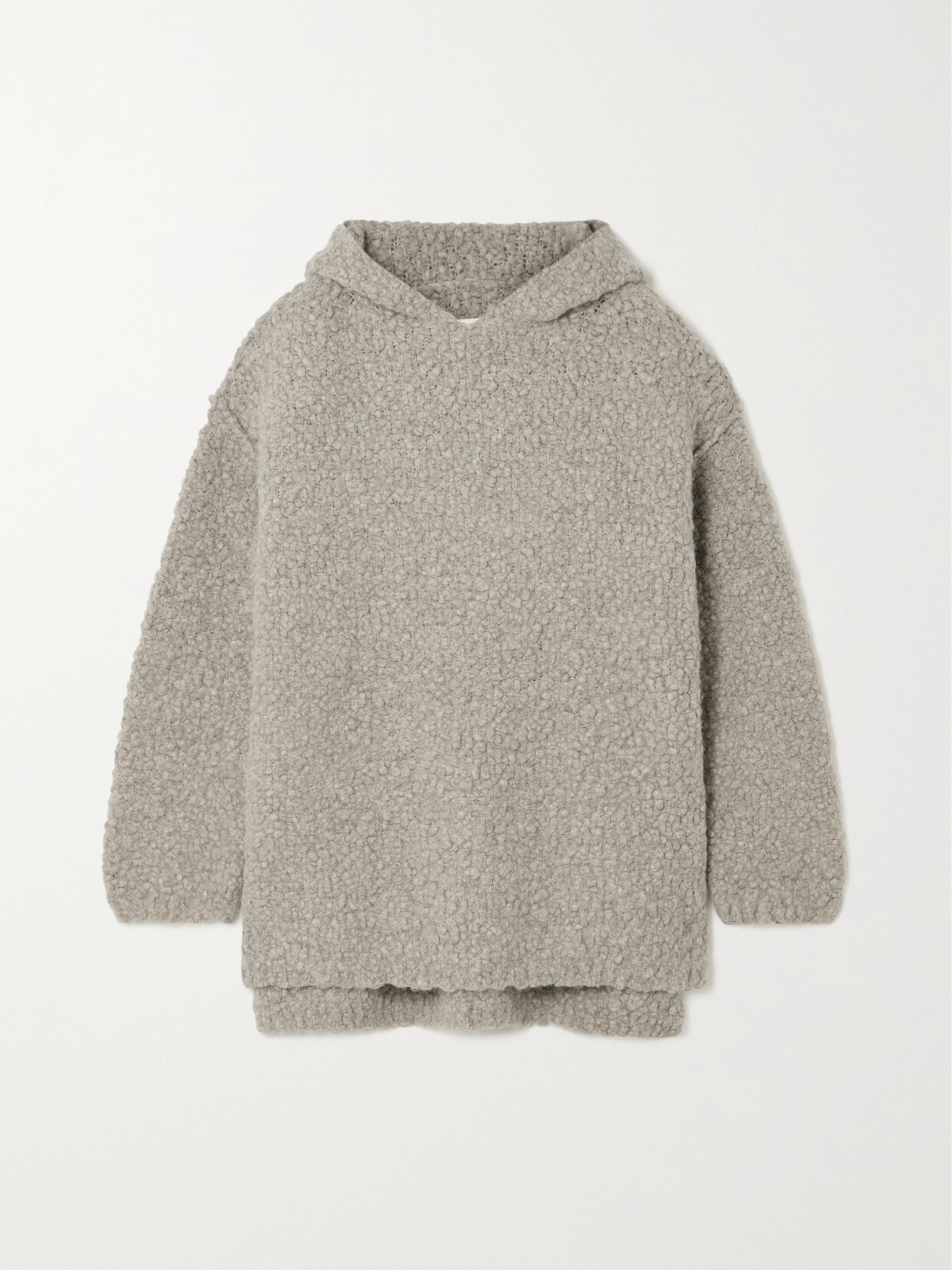 Lauren Manoogian - + Net Sustain Berber Alpaca-blend Bouclé-knit Hoodie - Neutrals