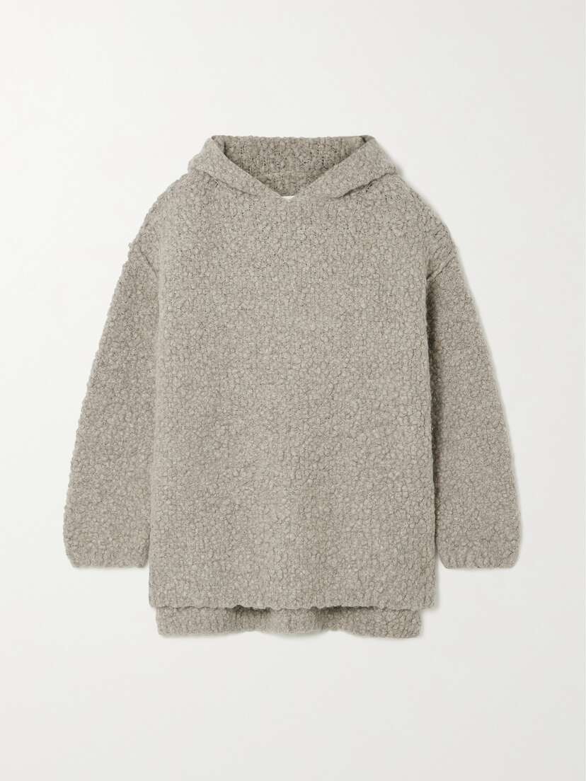 Lauren Manoogian + Net Sustain Berber Alpaca-blend Bouclé-knit Hoodie