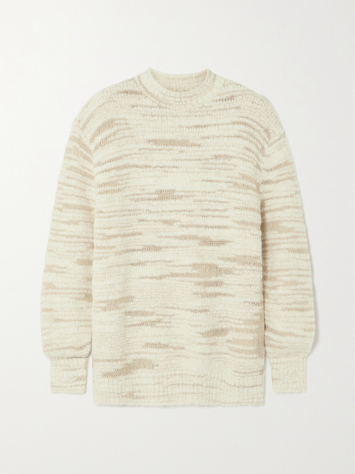 Lauren Manoogian Open-knit Alpaca And Wool-blend Sweater In Ecru