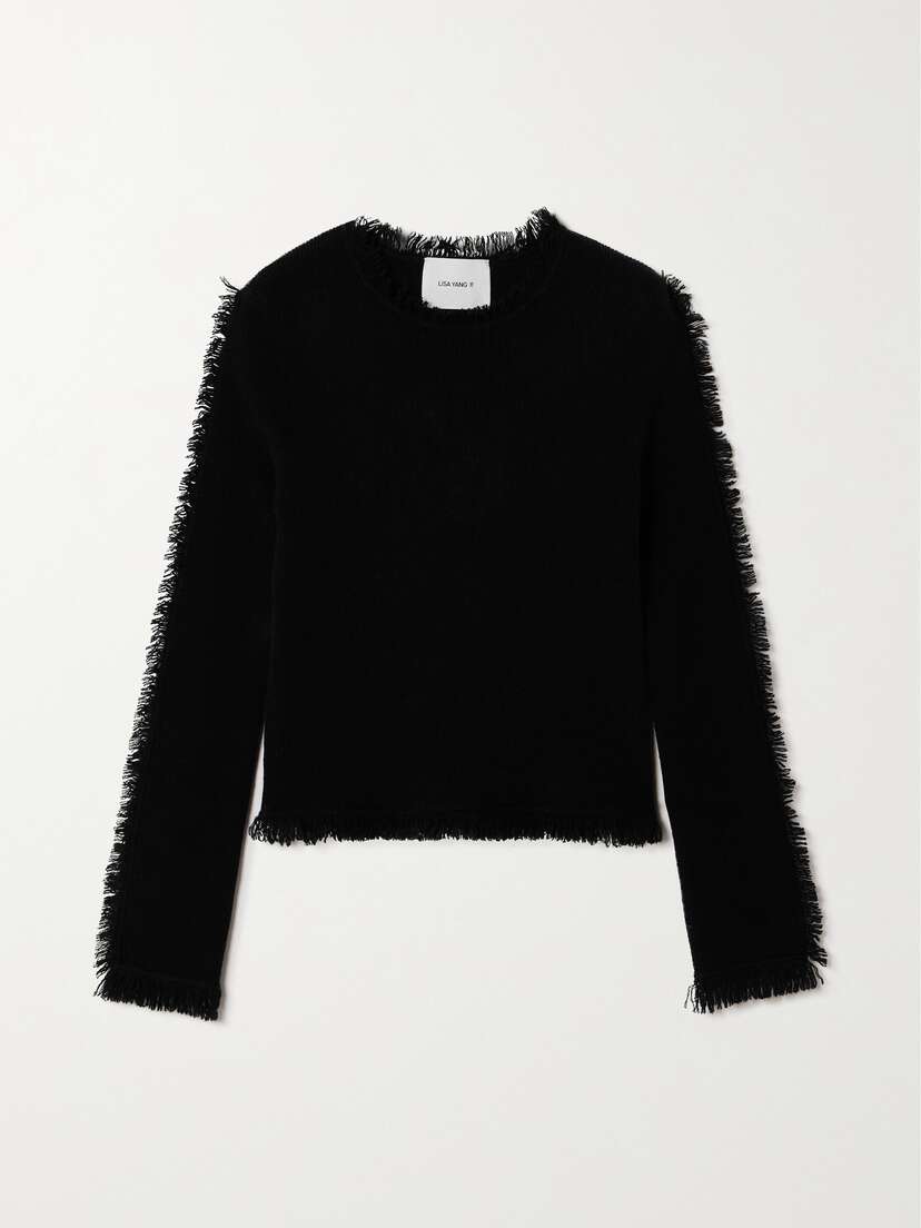 Lisa Yang Jae Frayed Cashmere Sweater