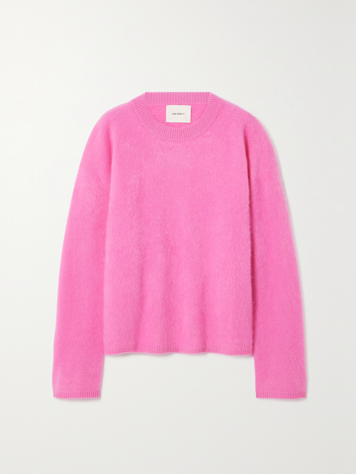 LISA YANG NATALIA BRUSHED-CASHMERE SWEATER