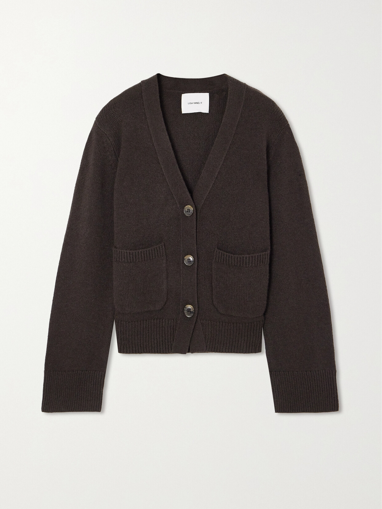 Shop Lisa Yang Danni Cashmere Cardigan In Brown