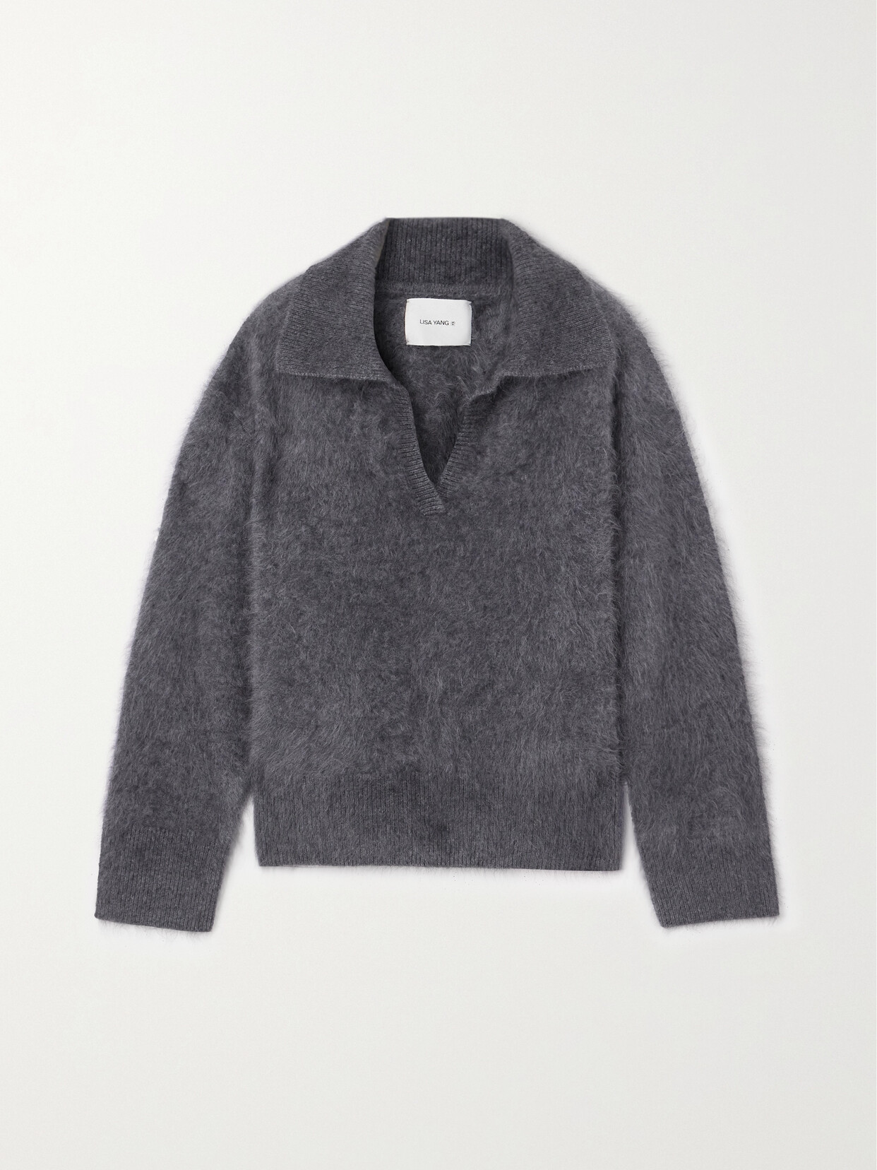 Lisa Yang Kerry Cashmere Sweater In Gray