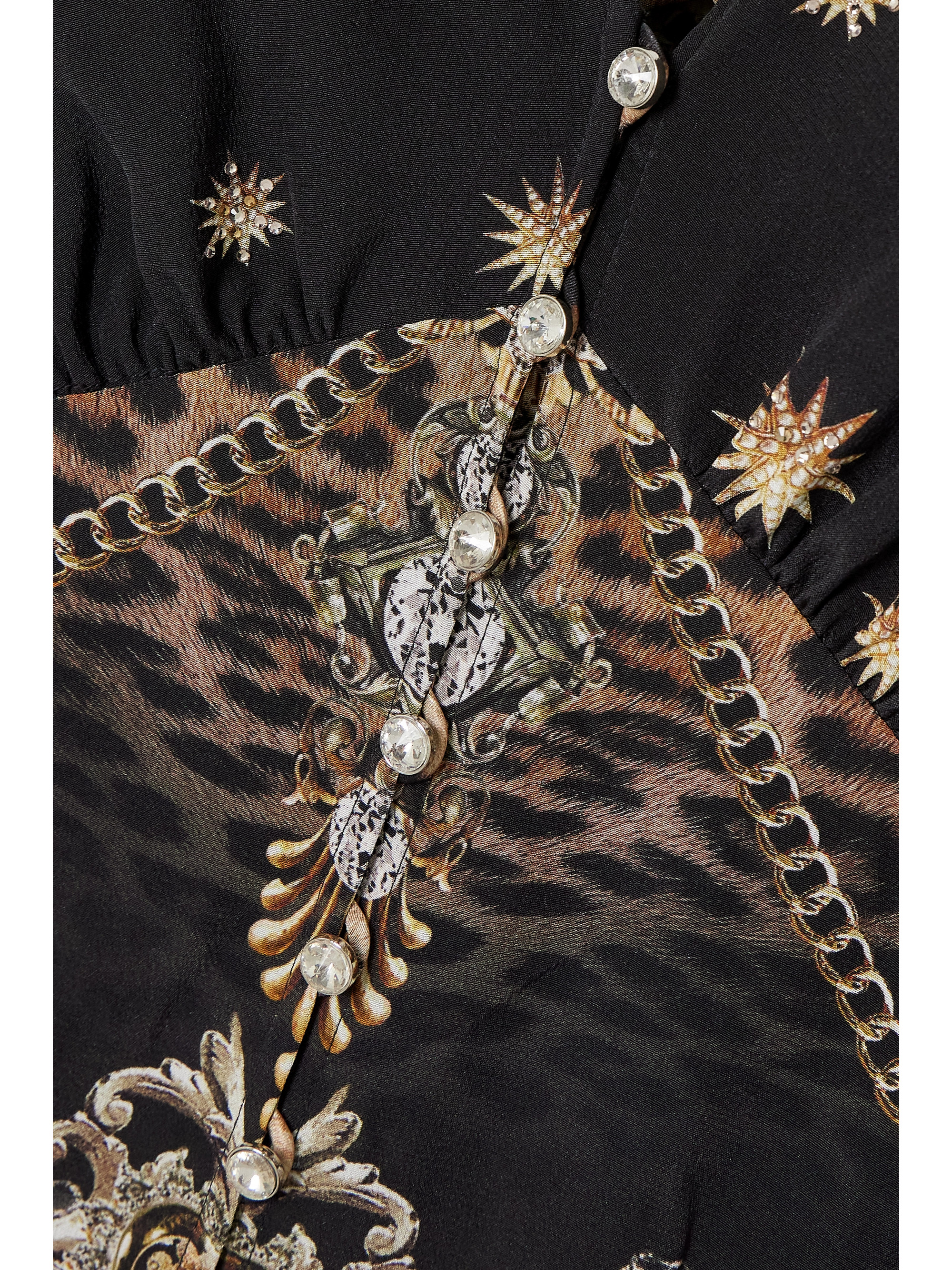 Camilla Crystal-embellished printed silk-crepe maxi dress thumbnail
