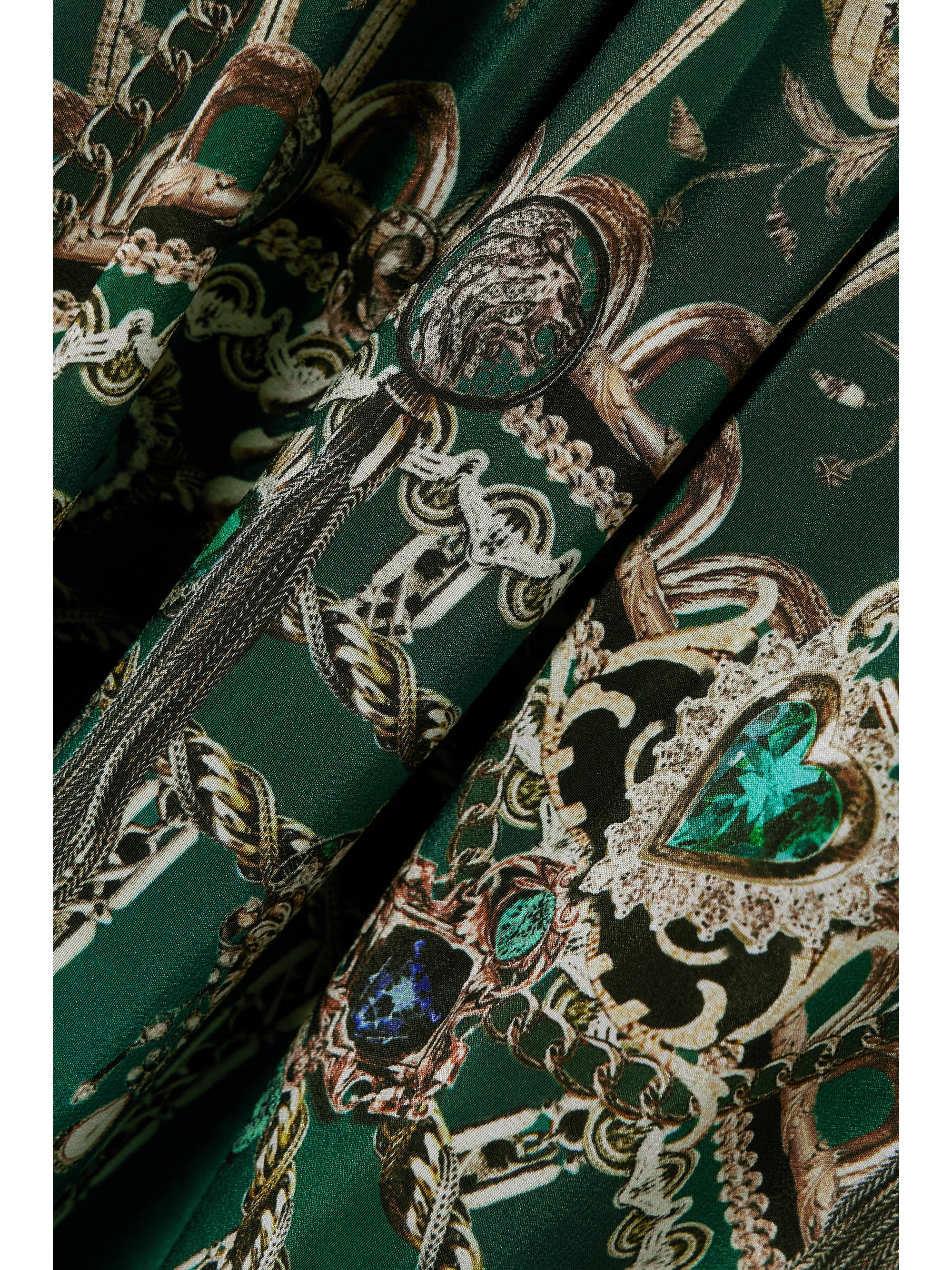 Camilla Embellished printed silk-crepe maxi dress thumbnail