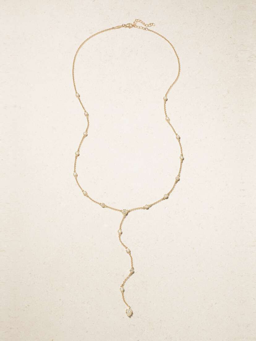 Jacquie Aiche Sophia 14-karat Gold Diamond Necklace