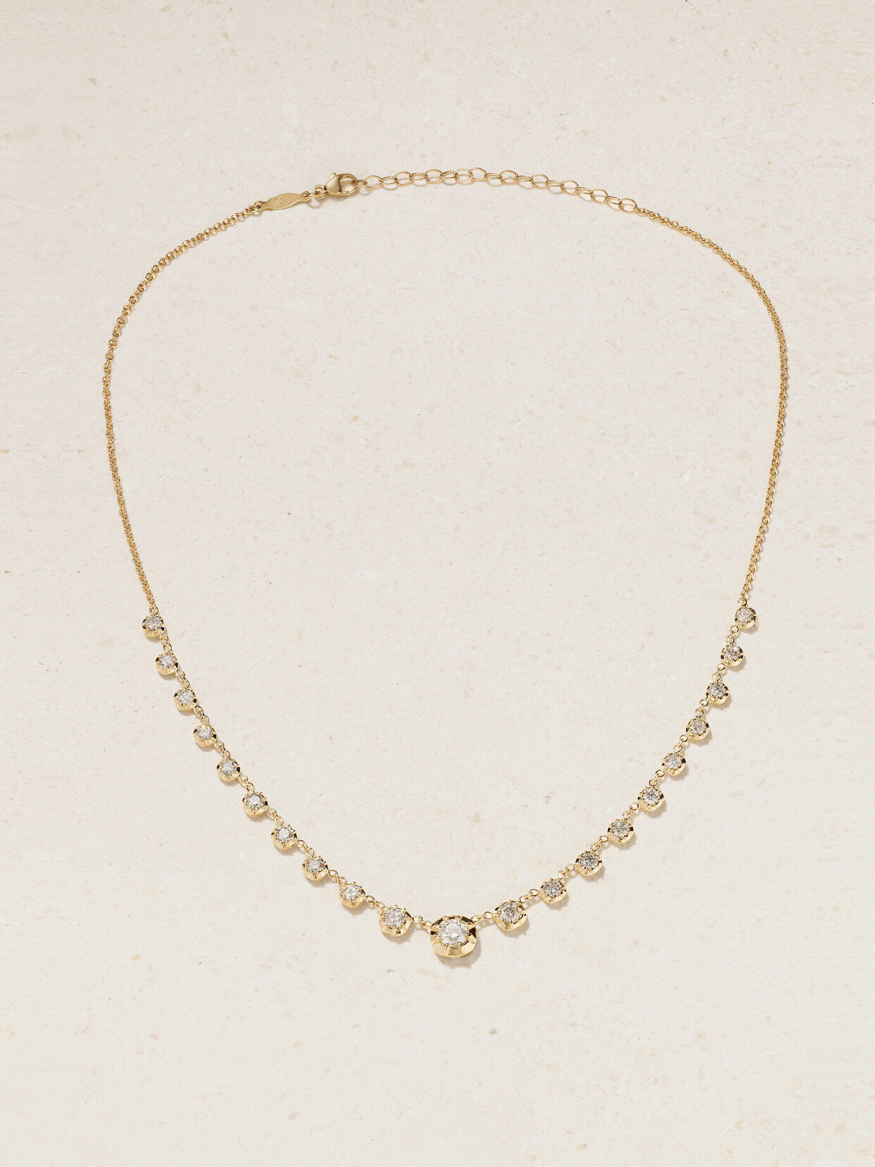 Jacquie Aiche Sophia 14-karat Gold Diamond Necklace