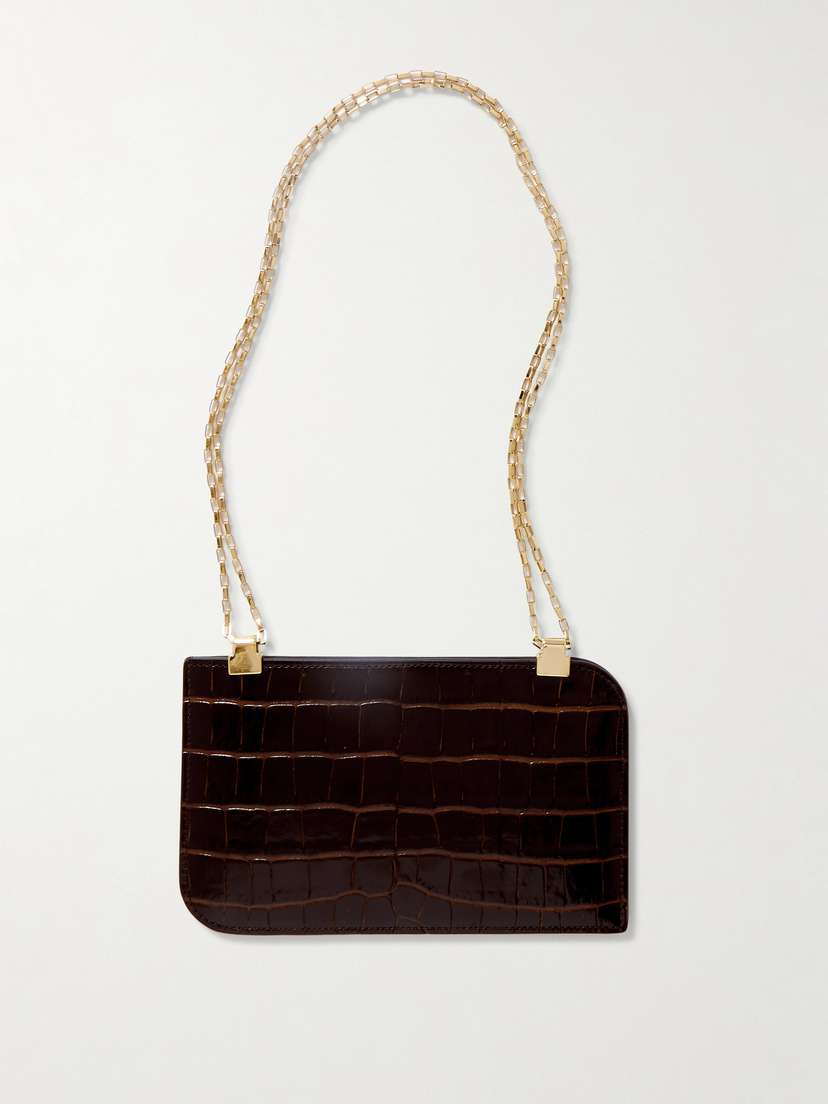 TOTEME Croc-effect Leather Pouch -  - One size