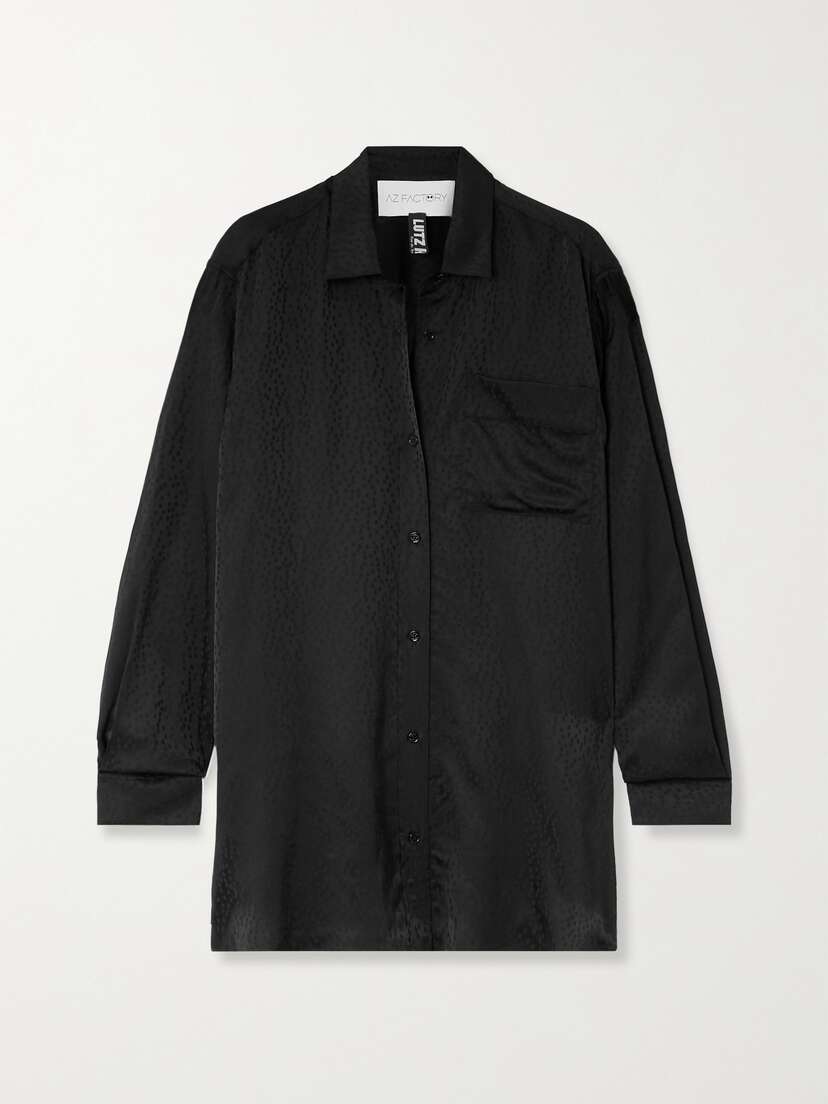 AZ Factory + Lutz Huelle Satin-jacquard Shirt