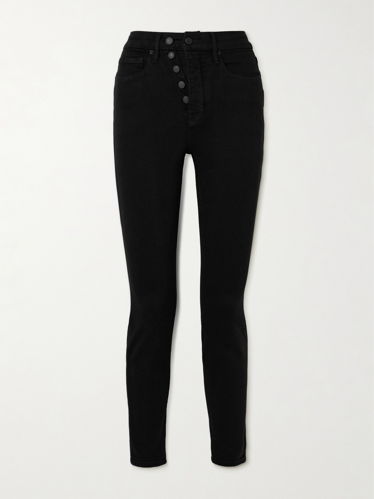 Good American Good Legs High-rise Skinny Jeans In Black