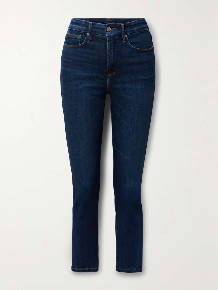 GOOD AMERICAN Good Classic High-rise Slim-leg Jeans