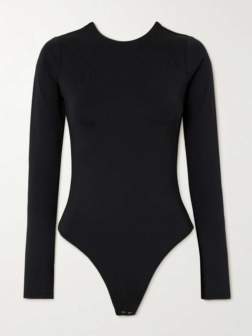 GOOD AMERICAN Scuba Stretch-jersey Thong Bodysuit