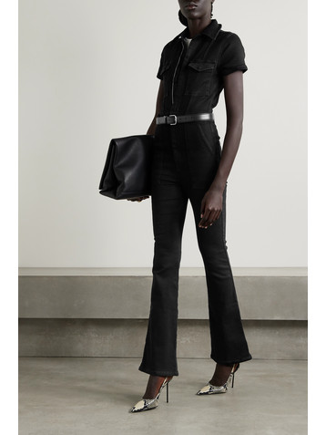 Good American Fit For Success stretch-denim jumpsuit