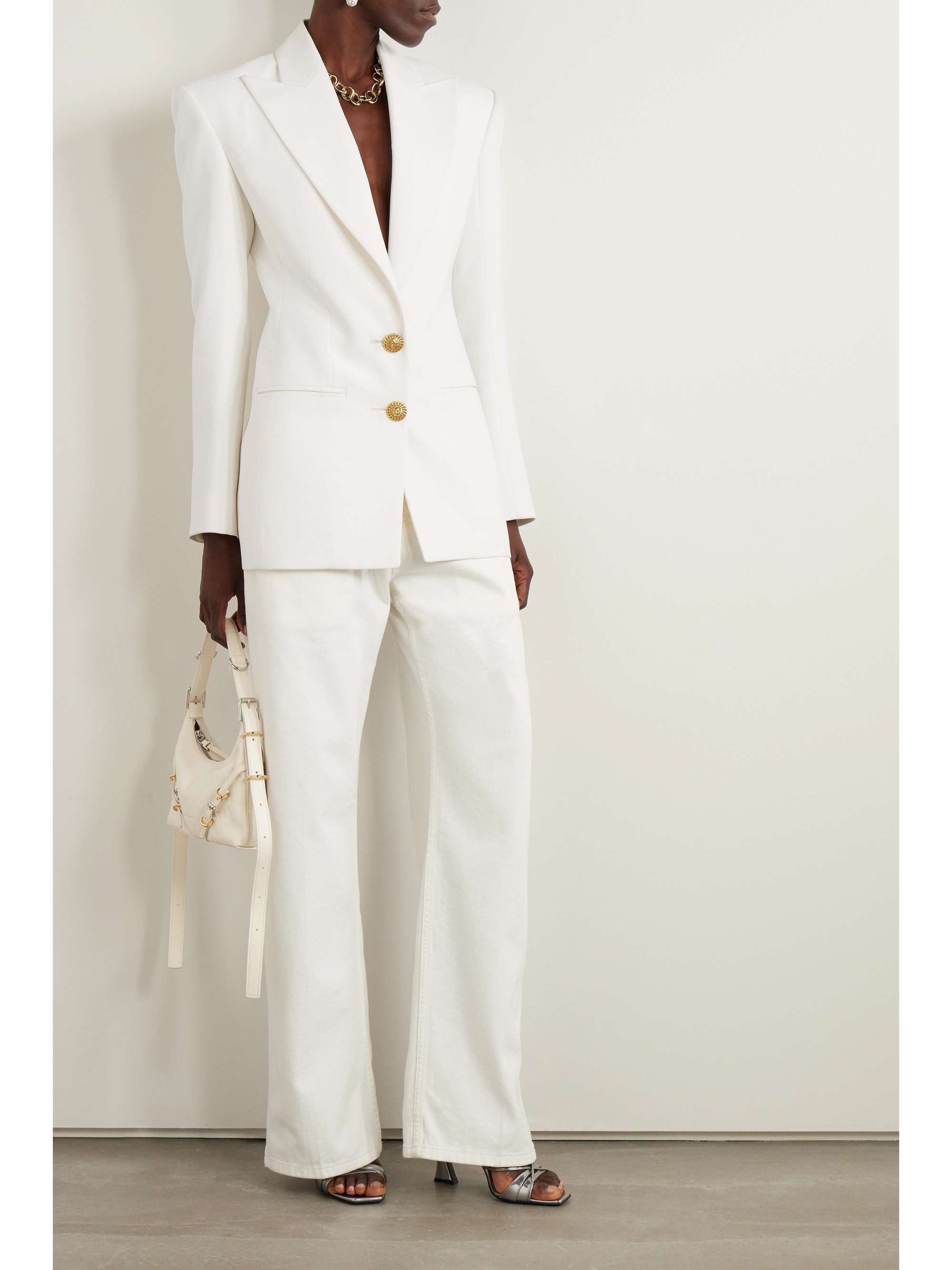 BALMAIN Crepe blazer | NET-A-PORTER