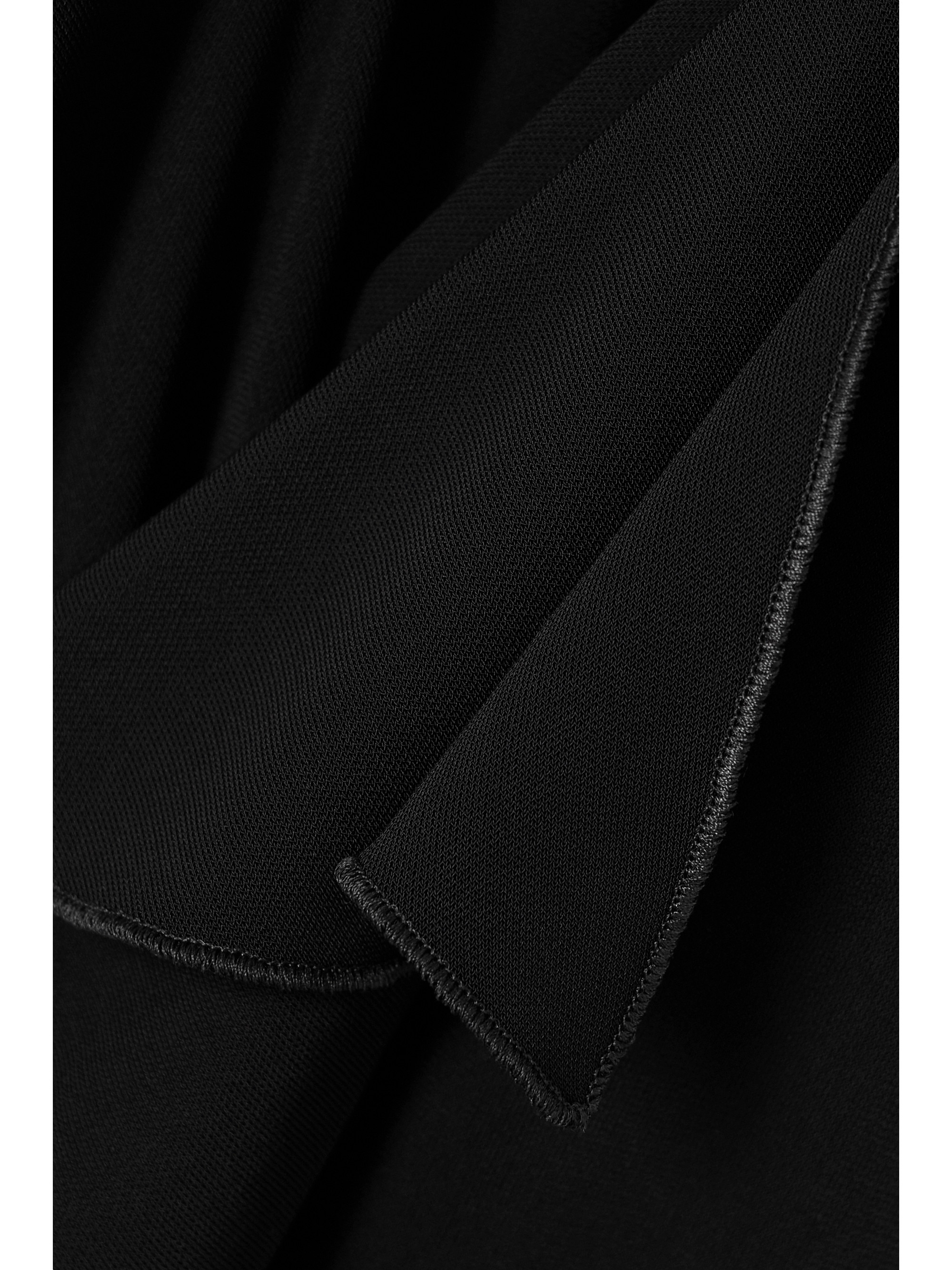 Givenchy Chain-embellished ruffled crepe de chine midi dress