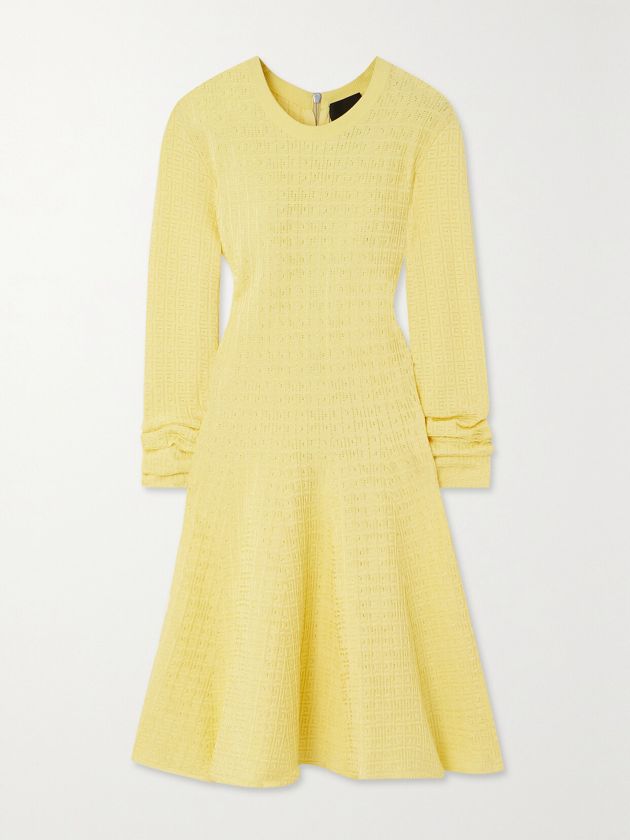 Givenchy - Jacquard-knit Mini Dress - Yellow