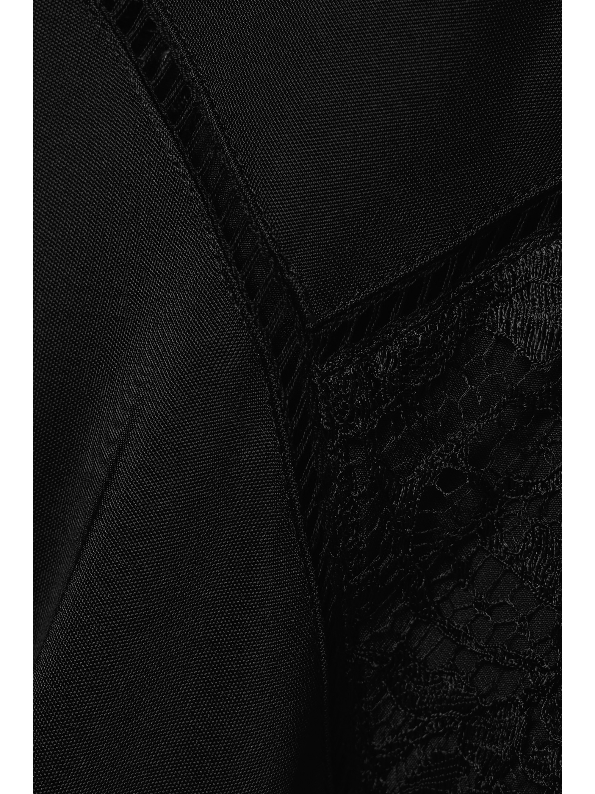 Givenchy Asymmetric lace-paneled jersey midi dress thumbnail