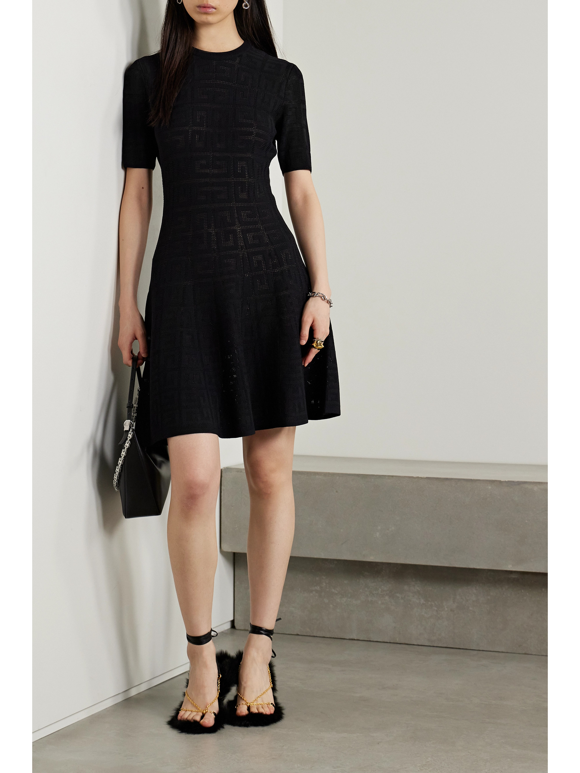 Givenchy Jacquard-knit mini dress