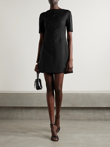 Givenchy Embellished wool and mohair-blend mini dress