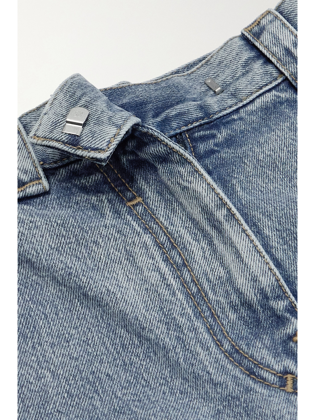 High-Rise Straight-Leg Cargo Jeans