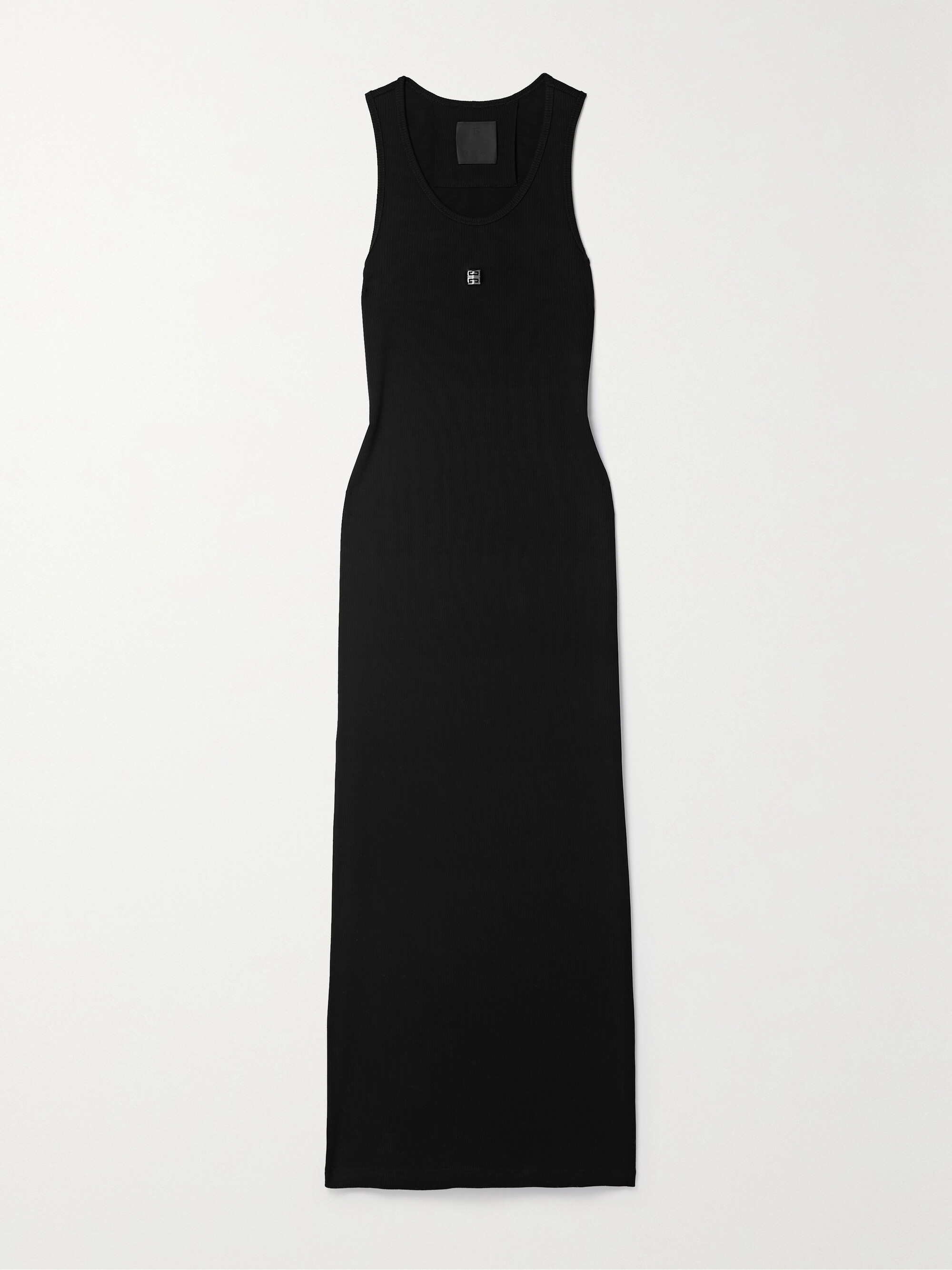 Givenchy Embellished ribbed stretch-cotton midi dress