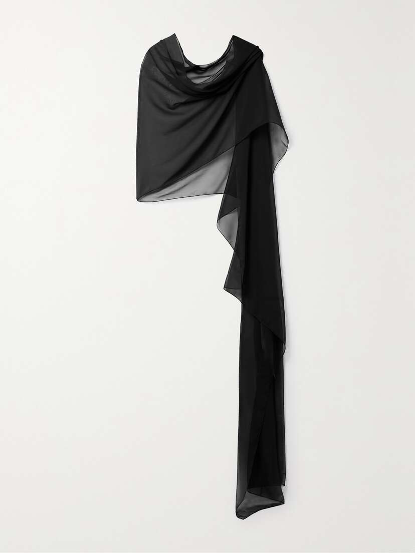 Saint Laurent Silk-chiffon Scarf