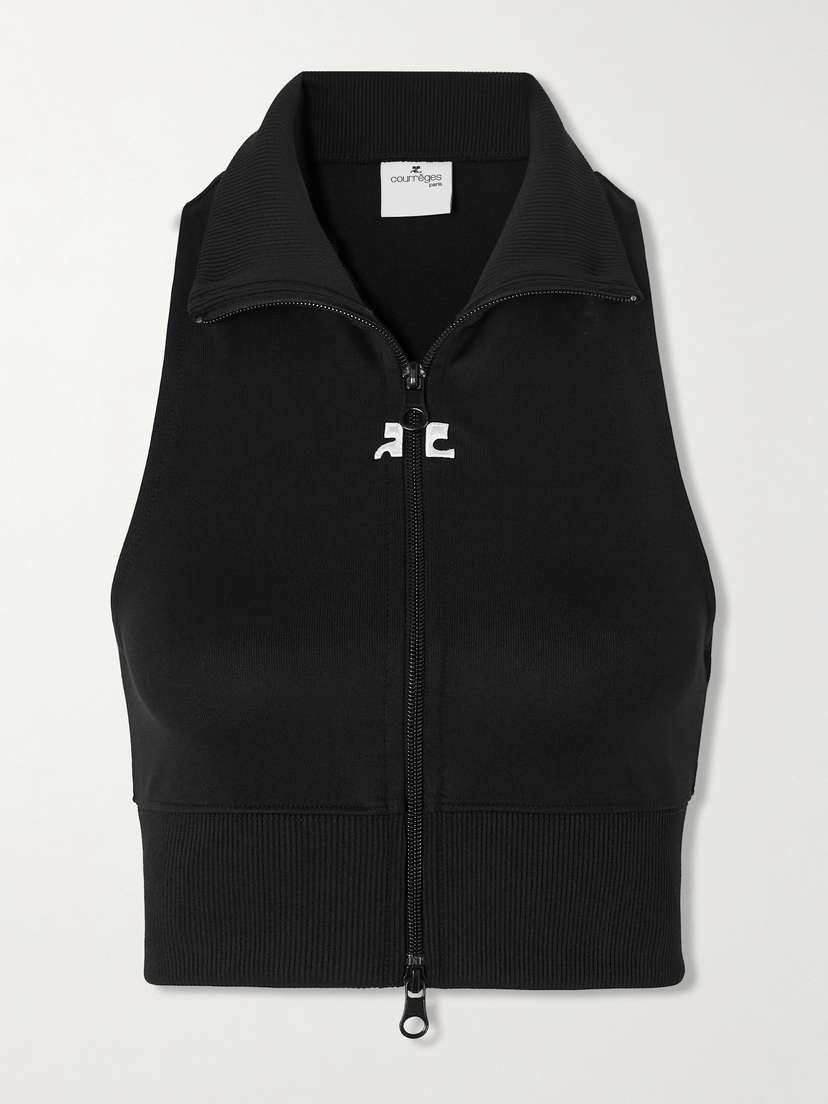Courrèges Cropped Jersey Vest - x large