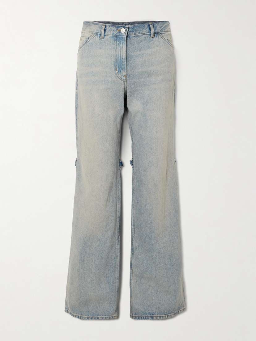 Courrèges Sailor Mid-rise Wide-leg Jeans
