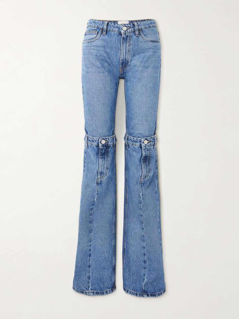 Coperni Paneled Mid-rise Straight-leg Jeans