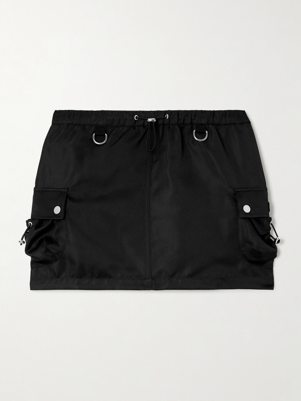 Coperni Appliquéd Shell Mini Skirt In Black